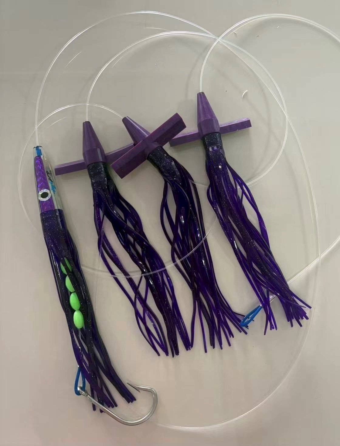 H2O Pro Hummingbird Teaser Bird Daisy Chain with Mean Machine Stinger Purple/Black
