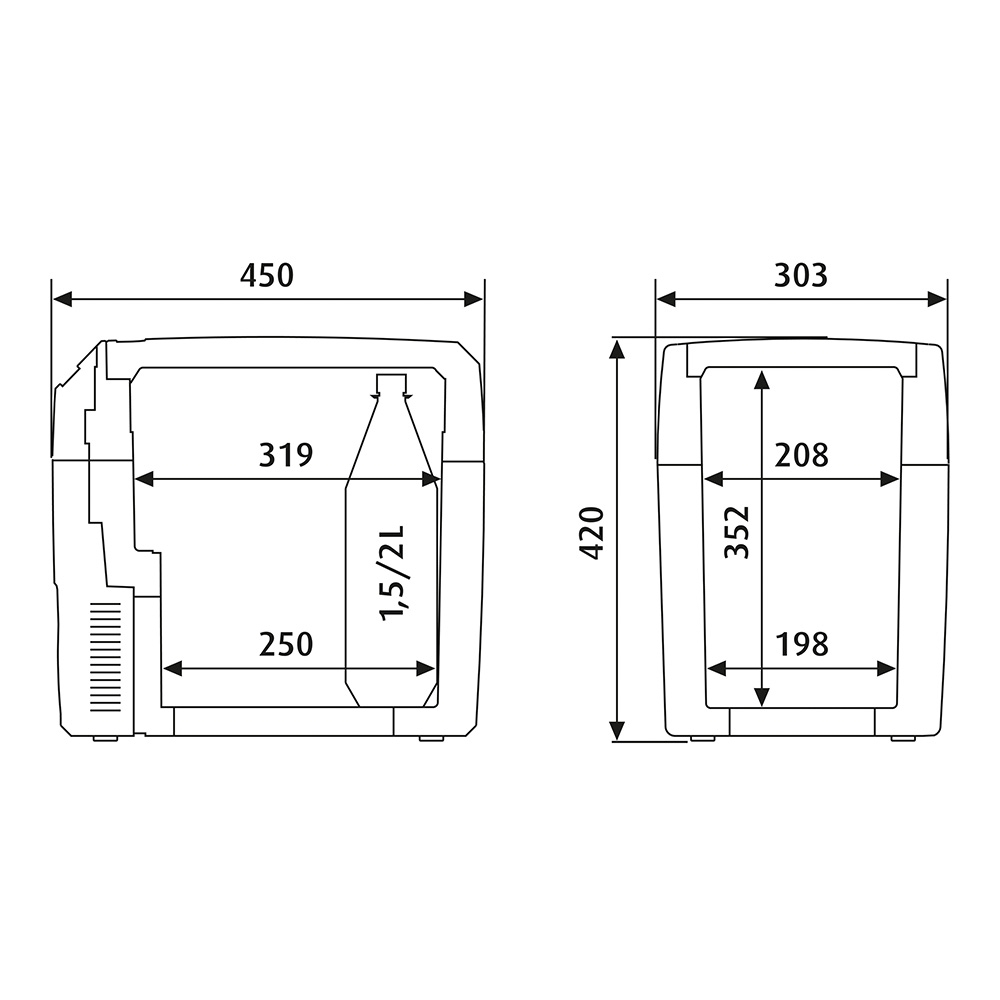 Dometic Tropicool TCX 21 Portable Thermoelectric Cooler and Warmer 20L