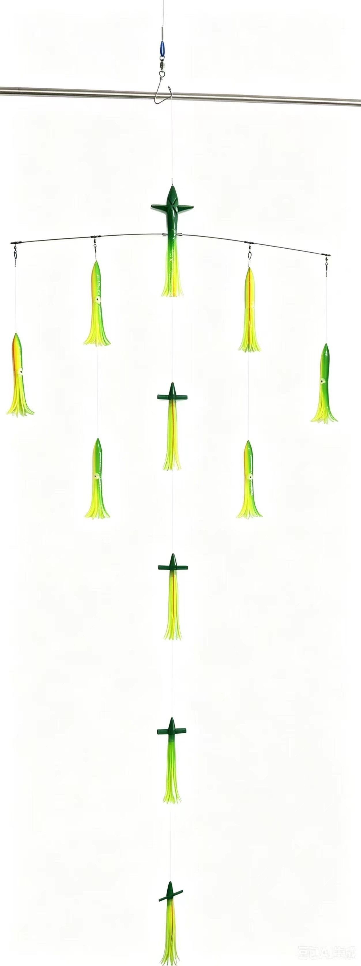 H2O Pro Titanium Duo Directional Sideswimmer Bar 36in Green/Yellow/Orange