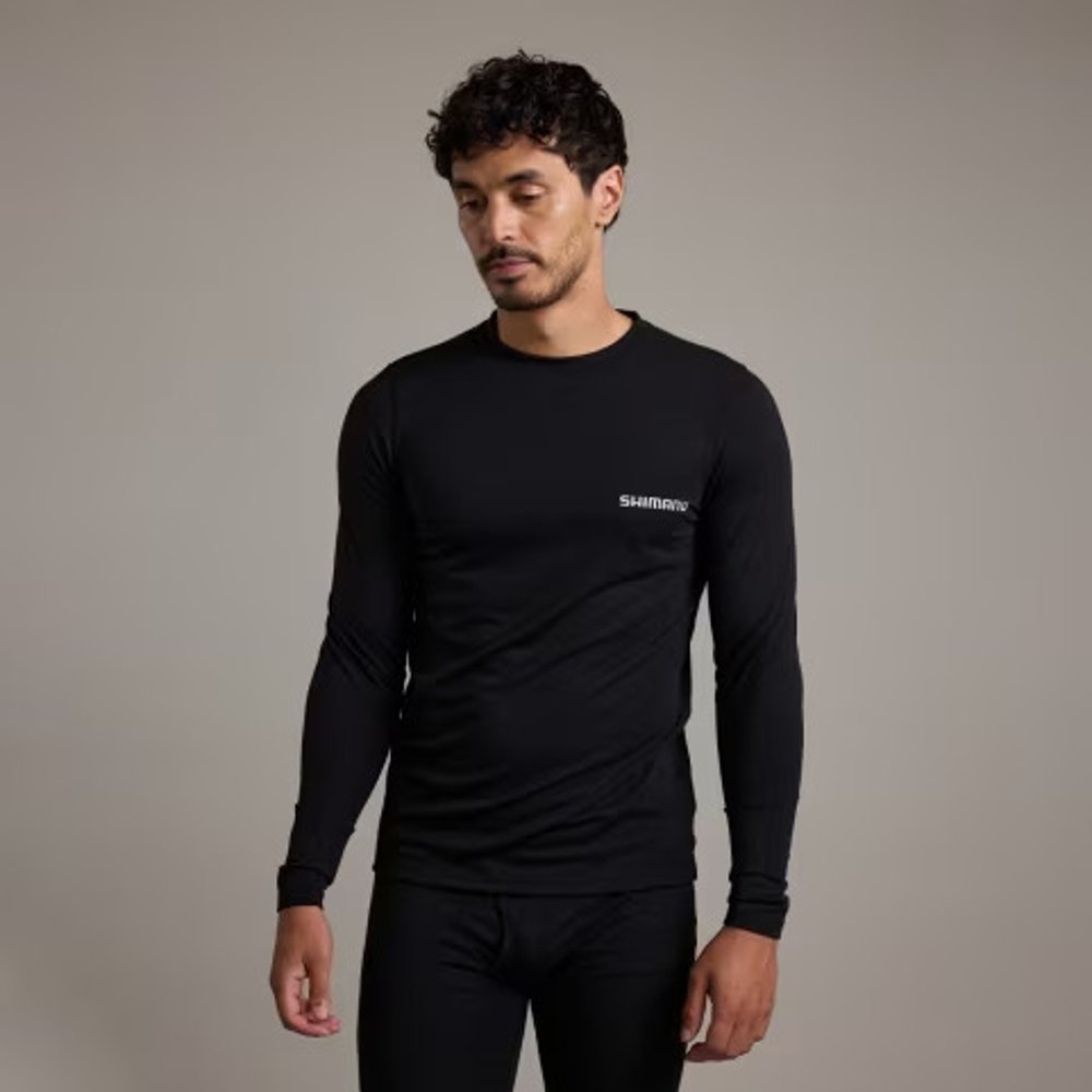 Shimano Limitless Mens Thermal Long Sleeve Base Layer Black