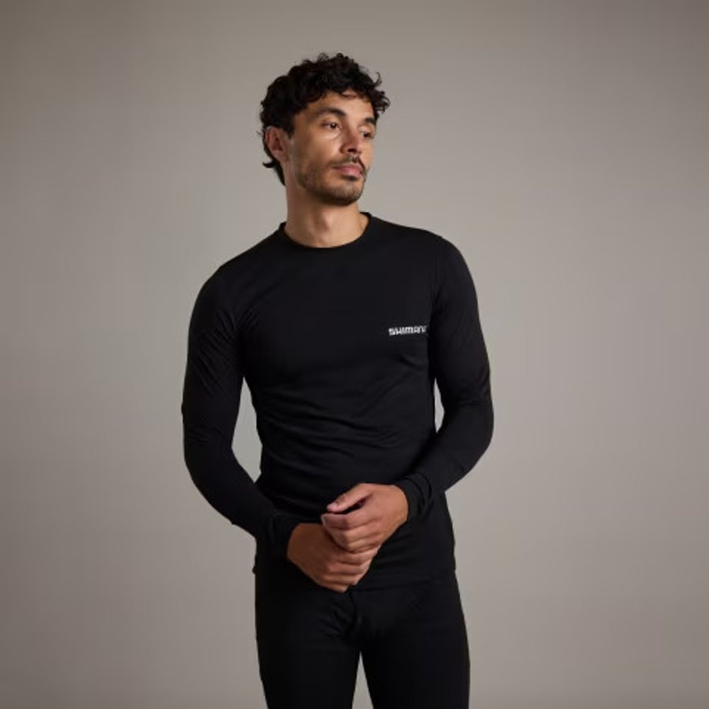 Shimano Limitless Mens Thermal Long Sleeve Base Layer Black