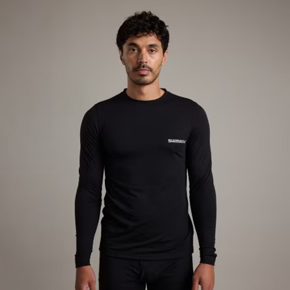 Shimano Limitless Mens Thermal Long Sleeve Base Layer Black