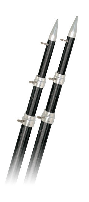 Rupp Top Gun Carbon Fiber Fixed Outrigger Pole 5.48m Black/Silver