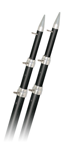 Rupp Top Gun Carbon Fiber Fixed Outrigger Pole 4.57m Black/Silver