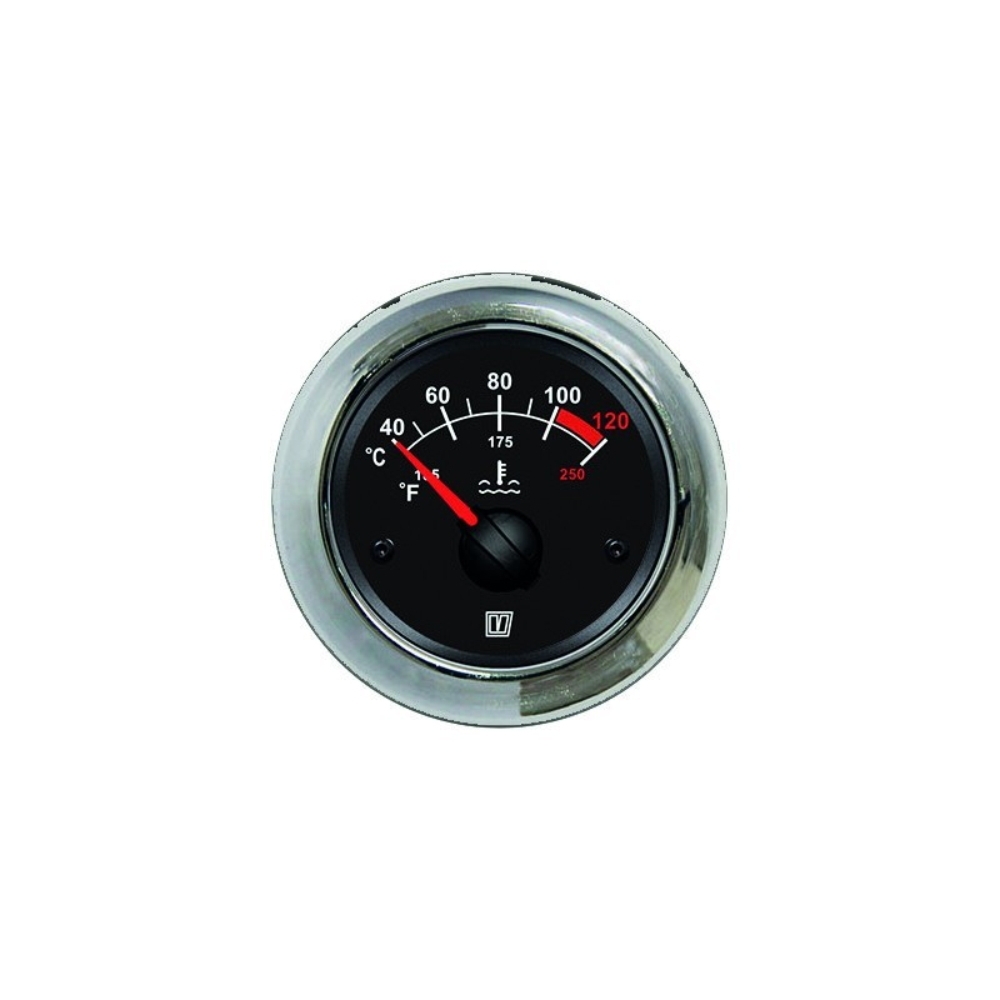VETUS Water Temperature Gauge 12/24V without Sensor