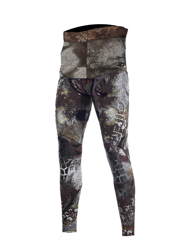 OMER Camu 3D Compressed Mens Spearfishing Wetsuit High Waist Pants 3mm 2XL