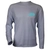 Toadfish Eco-Active Mens Long Sleeve Shirt Marsh Lungs Grey M