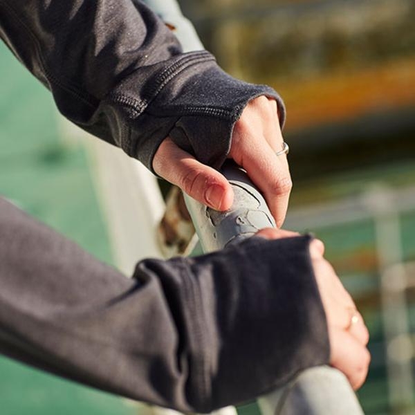 Red Original Performance Womens Longsleeve Shirt Grey M