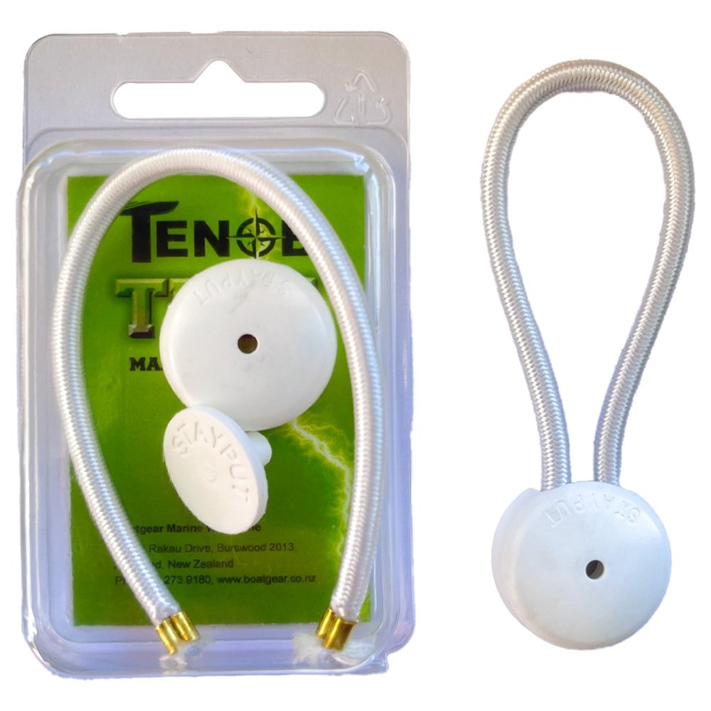Tenob Tuff Stayput Fastener Canvas Tie Down 90mm White