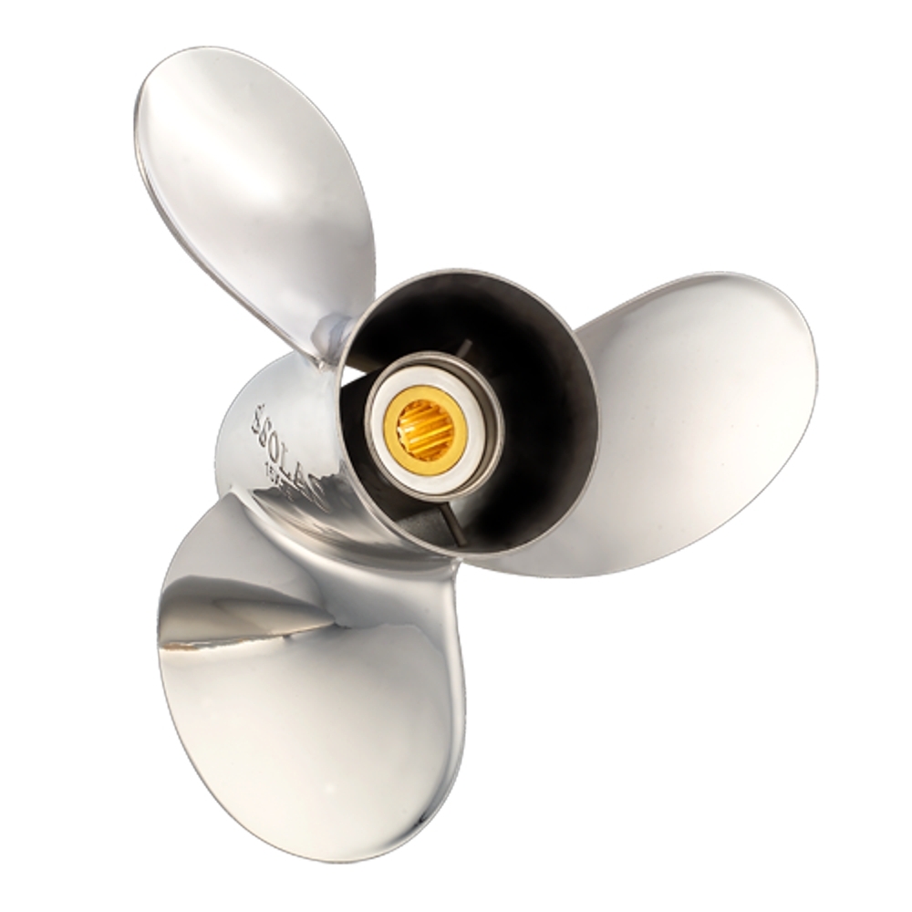 SOLAS 1441-138-15 Titan Mercury Stainless Steel 40-140 HP 15 Propeller
