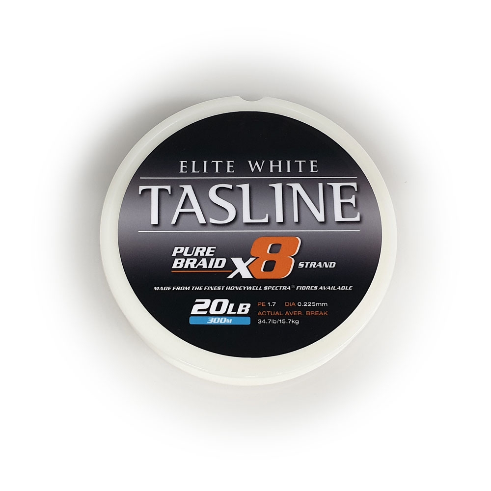 Tasline Elite White Braid 20lb 2000m Spool