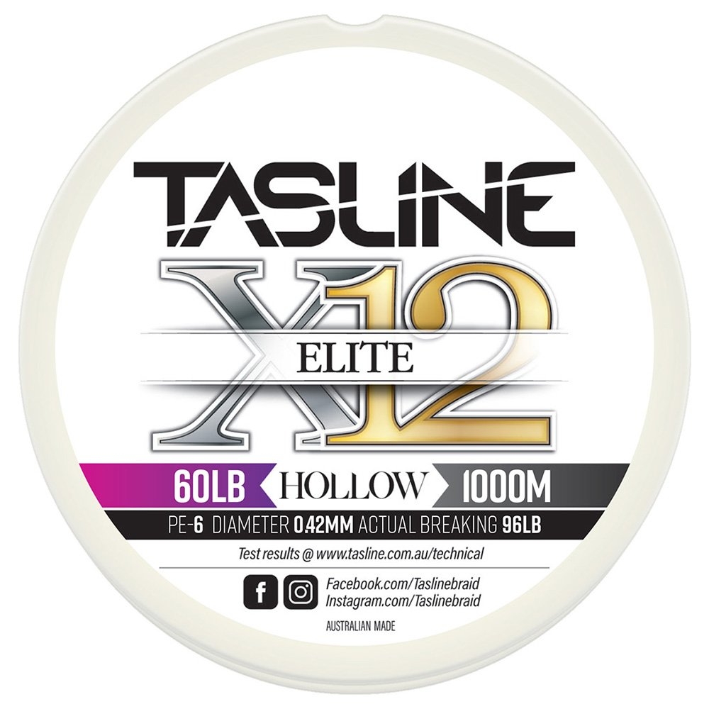 Tasline Elite X12 Pure Hollow Core Braid 1000m