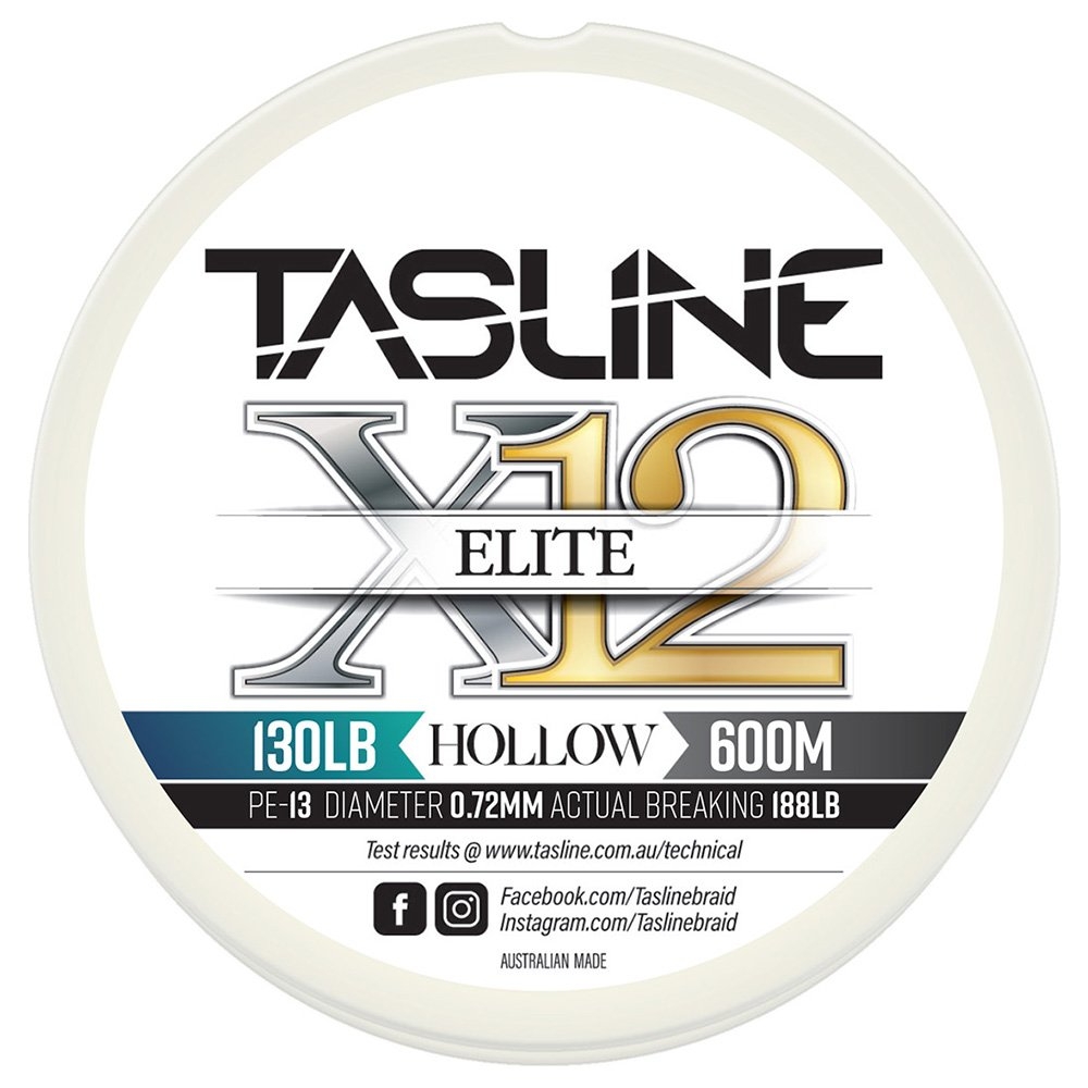 Tasline Elite X12 Pure Hollow Core Braid 600m
