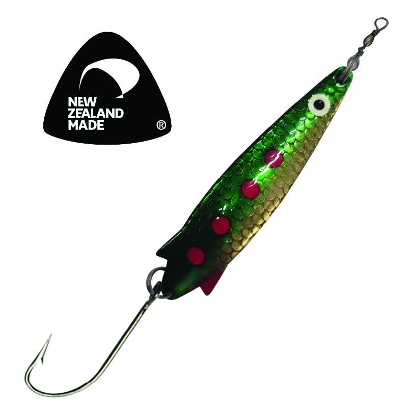 Kilwell NZ Toby Single Hook Lure 20g Green/Gold Qty 5