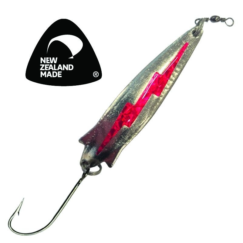 Kilwell NZ Toby Single Hook Lure 20g Red Lightning Shk