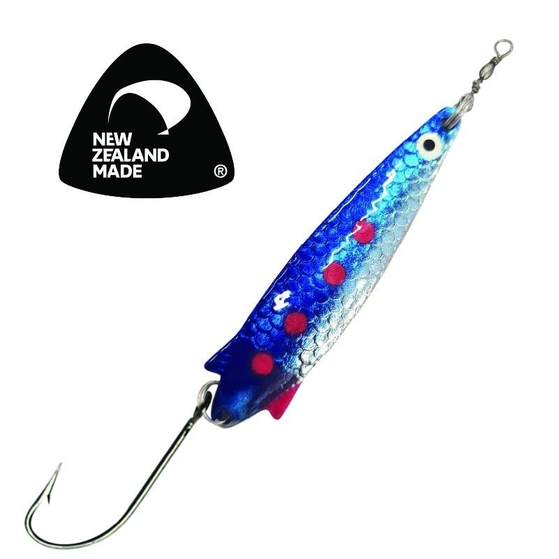Kilwell NZ Toby Single Hook Lure 20g Silver Blue Qty 5