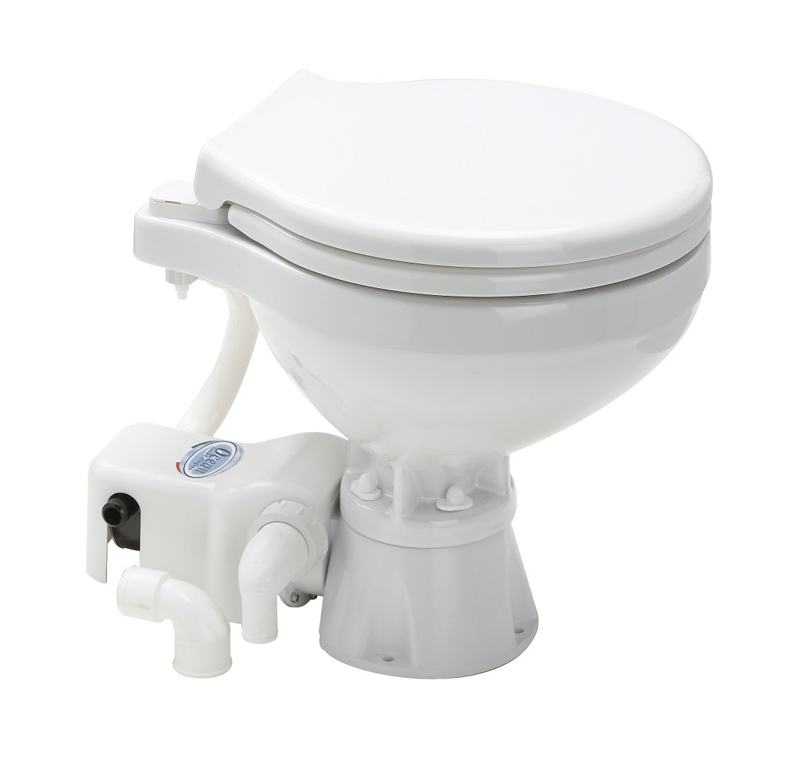 Matro Marine Evo Compact Bowl Electric Marine Toilet with Soft-Close Seat 12V