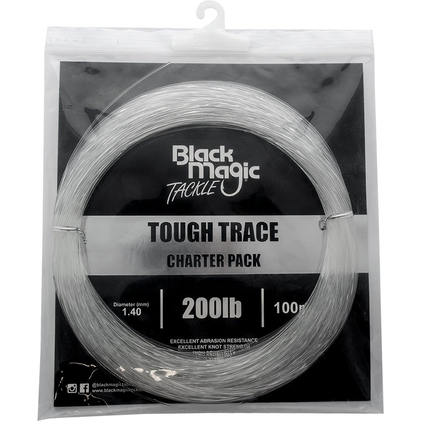 Black Magic Tough Trace Mono Leader Charter Pack 100m 200lb 1.40mm