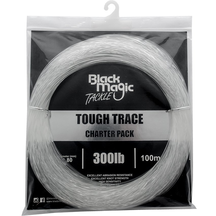 Black Magic Tough Trace Mono Leader Charter Pack 100m 300lb 1.80mm