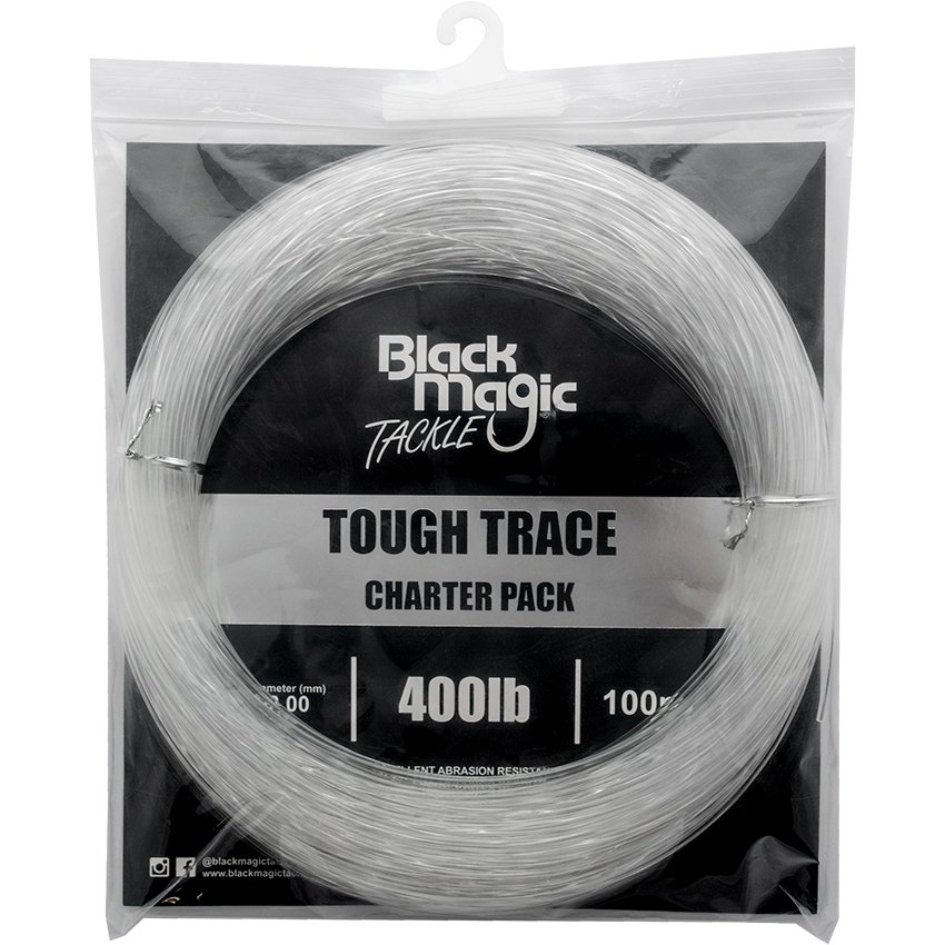 Black Magic Tough Trace Mono Leader Charter Pack 100m 400lb 2.00mm