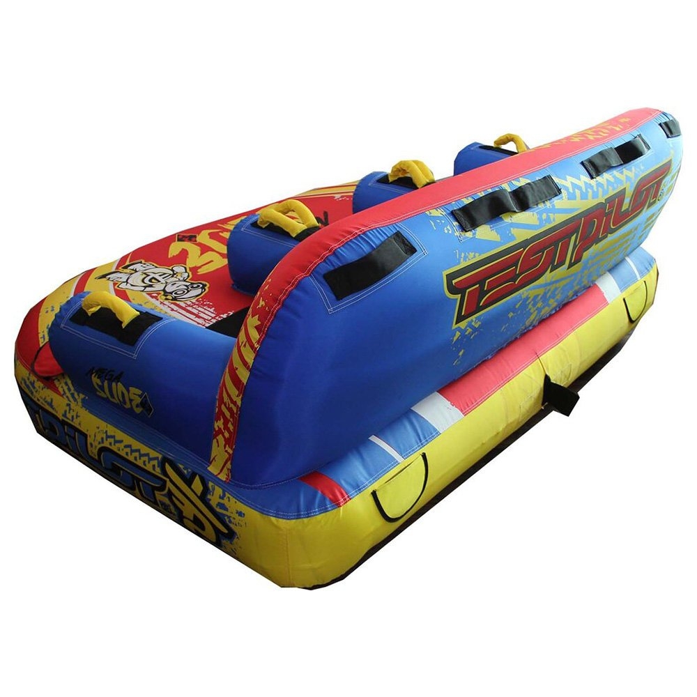 Test Pilot Mega Slide 3-Person Inflatable Towable Lounge Ski Tube