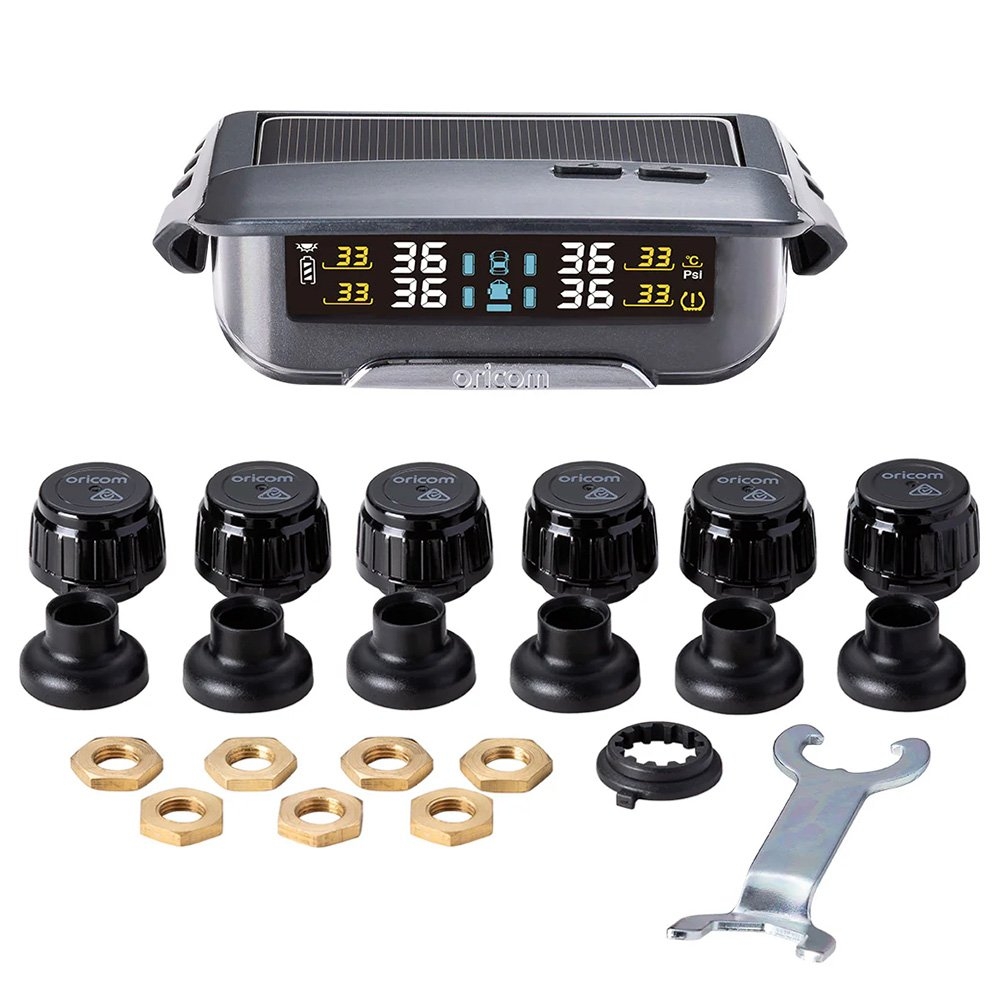 Oricom TPMS10-6E Tyre Pressure Monitoring System with 6 External Sensors