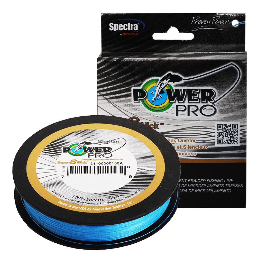 PowerPro Super 8 Slick Braid Marine Blue 150yd 20lb