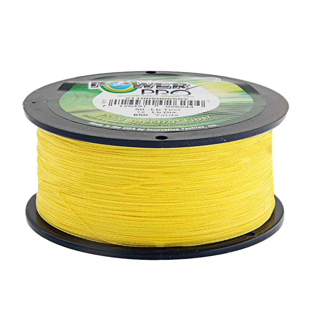 PowerPro High-Visibility Yellow Braid 50lb 650yd 0.36mm