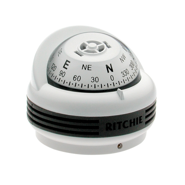 Ritchie Trek TR-33W Surface Mount Boat Compass White