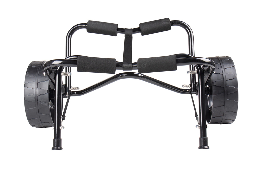 Seaflo Foldable Aluminium Kayak Trolley Black