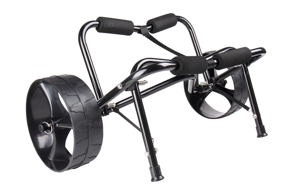 Seaflo Foldable Aluminium Kayak Trolley Black