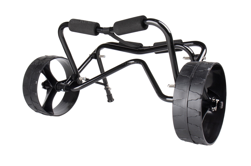 Seaflo Foldable Aluminium Kayak Trolley Black