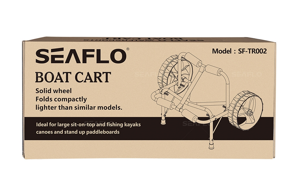 Seaflo Foldable Aluminium Kayak Trolley Black - Returned Unit