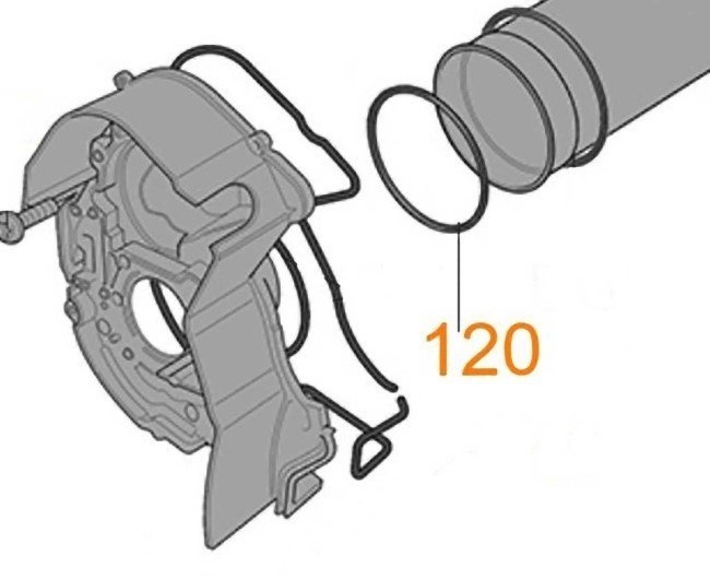 Truma Combi D Pipe Collar Gasket