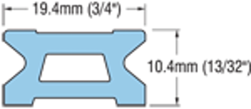 Ronstan RC1190-3.0 Series 19 Track Black 2996mm M5 CSK FH P:100mm SH:50mm