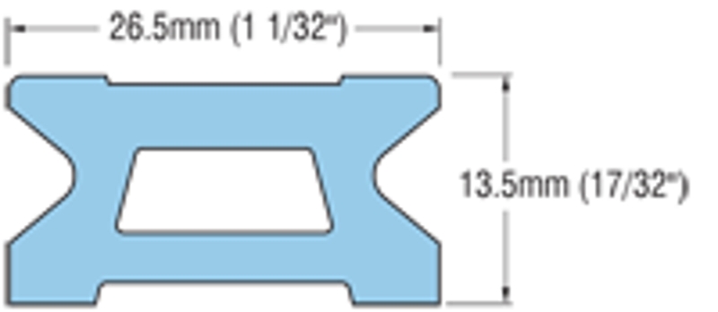 Ronstan RC1260-1.0 S26 Track Black 996mm M6 CSK FH