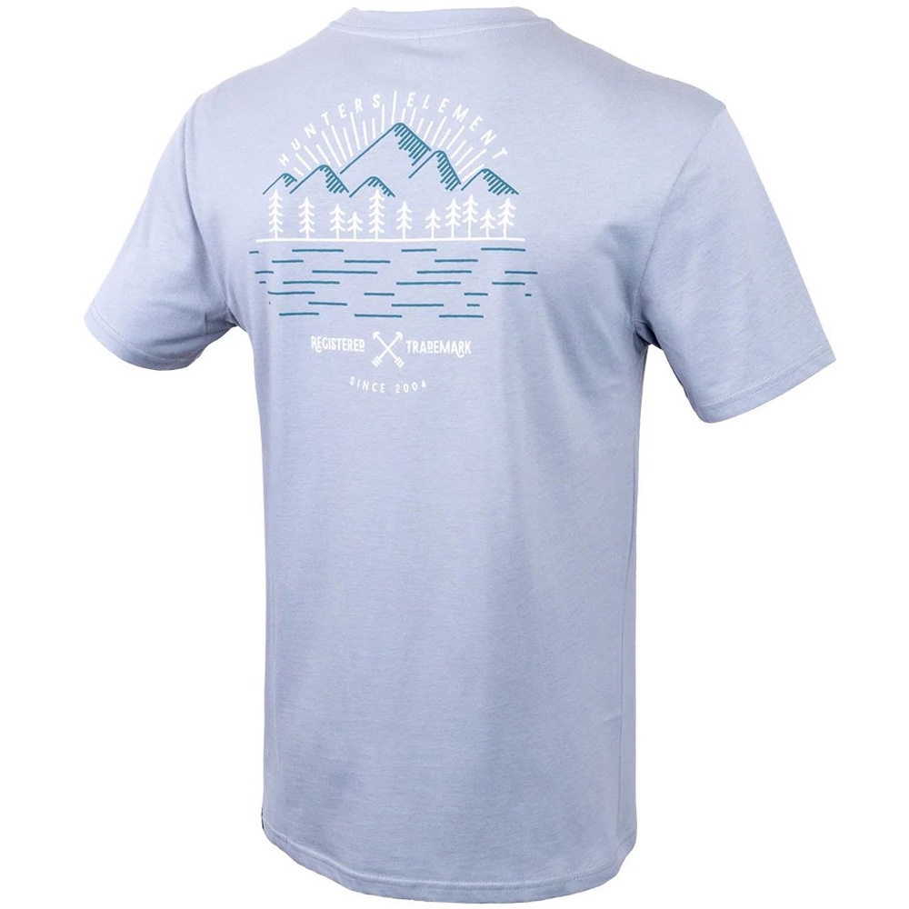 Hunters Element Trademark Mens T-Shirt Light Blue S