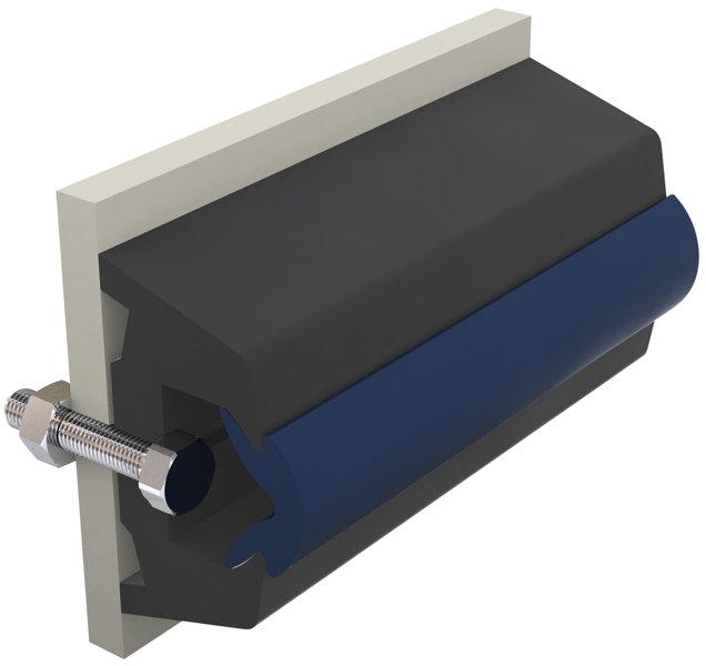 V-Quipment TRAP7043 Vinyl Rubbing Strake 70x43mm Per Metre Dark Grey