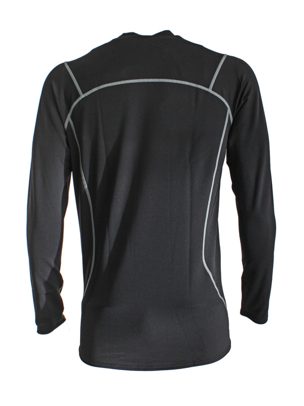 Aropec Quick-Dry Mens Long Sleeve Thermal Top Dark Grey L