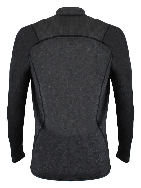 Aropec Quick-Dry Half Zip Mens Thermal Rash Shirt Black L