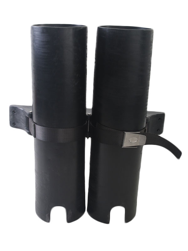 Hi-Tech Double Tuna Tubes with Dive Rack Mount Black
