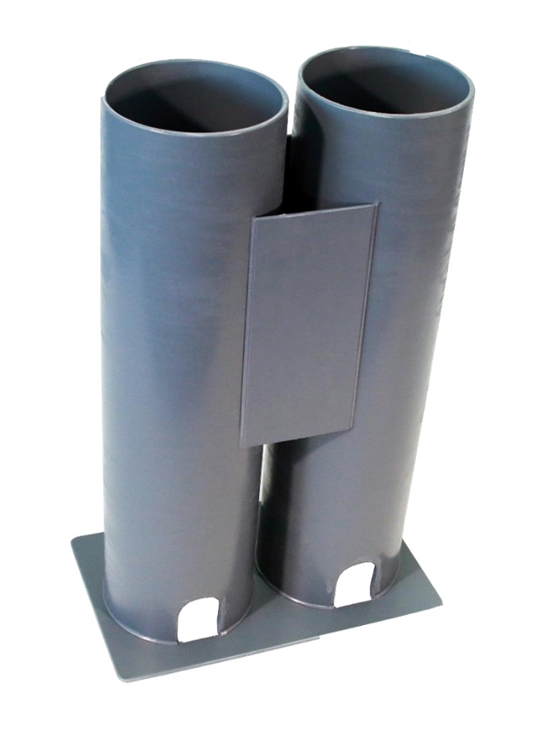 Hi Tech TT02P Plate Mounted Double Tuna Tubes