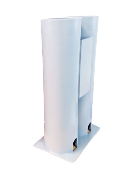 Hi Tech Plate Mounted Double Tuna Tubes White