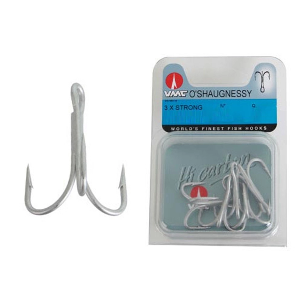 VMC O'Shaugnessy 3X Strong Treble Hooks 4/0 Qty 5 VMC O'Shaugnessy 3X Strong Treble Hooks 4/0 Qty 5