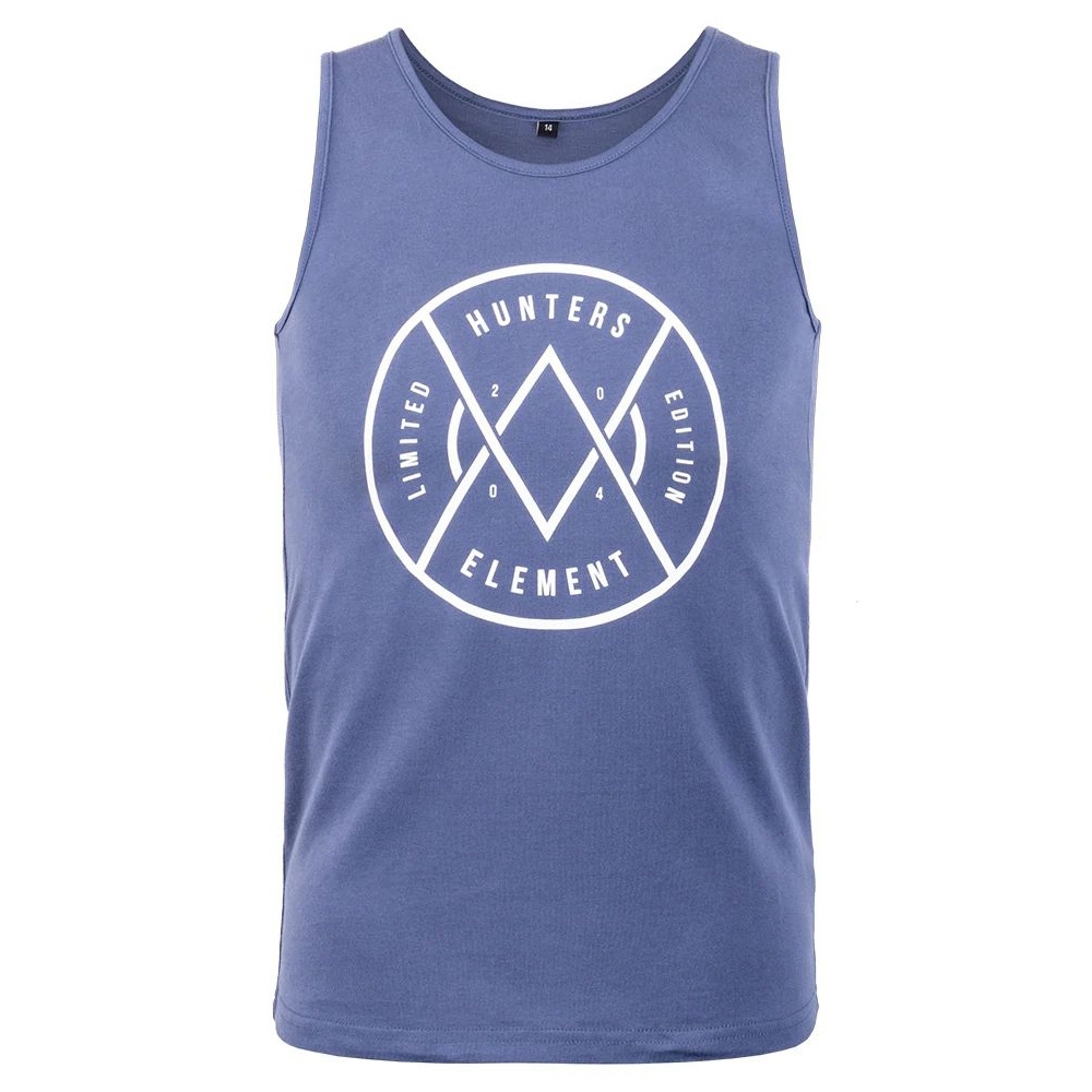 Hunters Element Twin Peaks Kids Singlet Blue 10