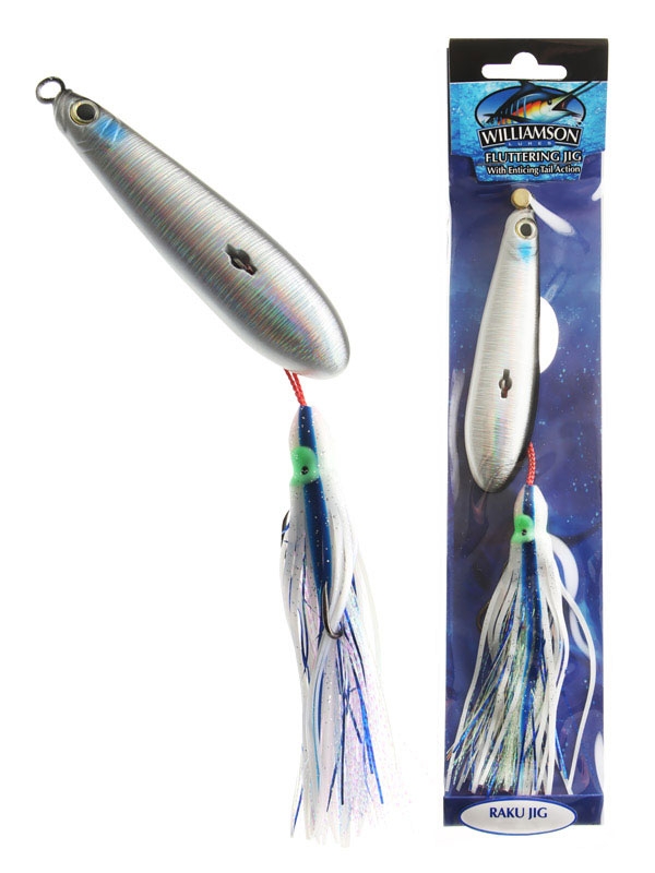 Williamson Raku Flutter Jig Black Silver 90mm 120g