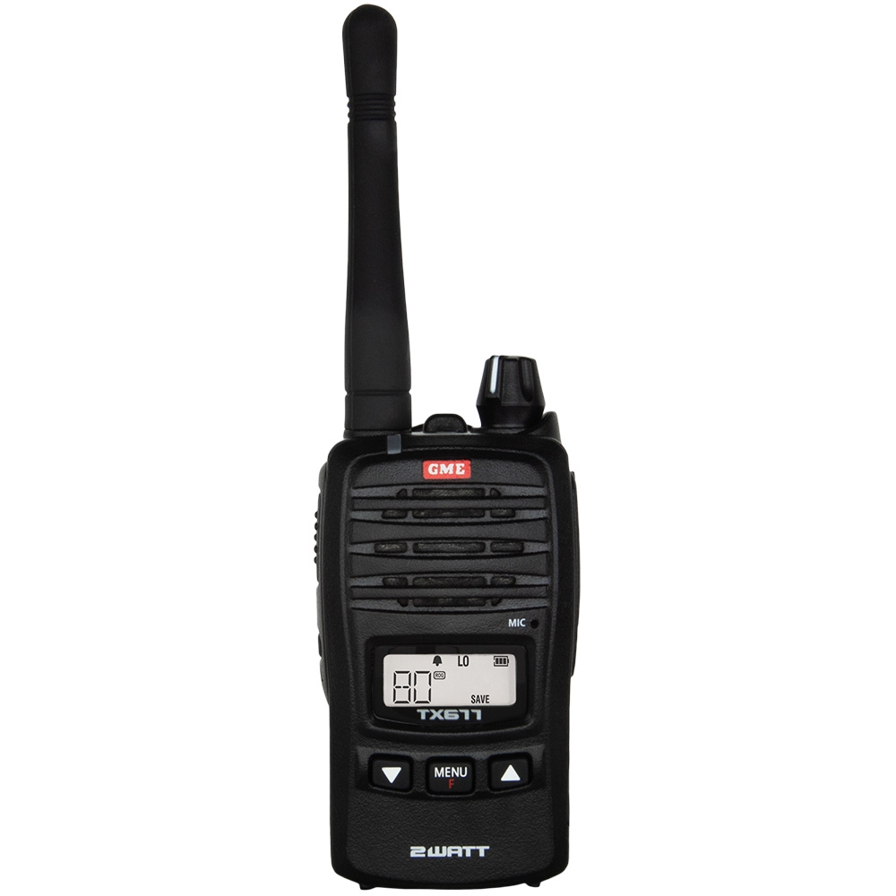 GME TX677TP Handheld UHF CB Radio Twin Pack 2W