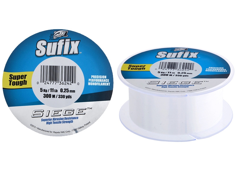 Sufix Siege Monofilament Clear 300m 5kg