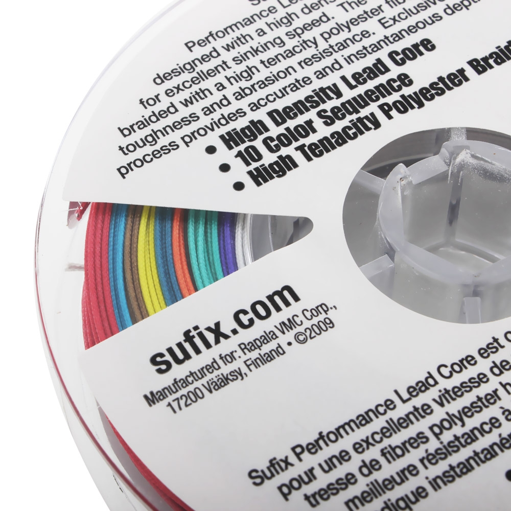 Sufix Performance Lead Core Multi-Coloured Braid