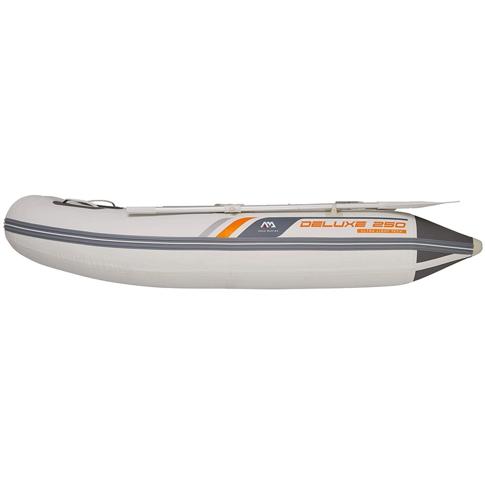 Aqua Marina U-Deluxe 250 3-Person Inflatable Speed Boat with Rigid Floor 8ft 2in